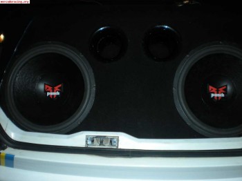Subwoofer doble de 15 pulgadas