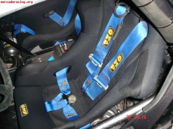 Baquets omp wrc y arneses omp 6 puntos