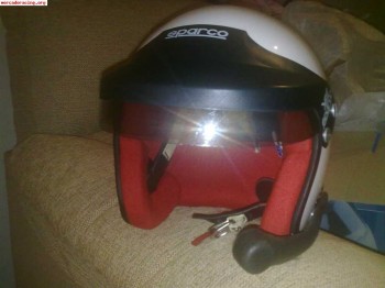 Casco esparco y centralita omp