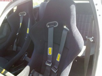 Vendo pareja de baquets marca bride de fibra y arneses omp n