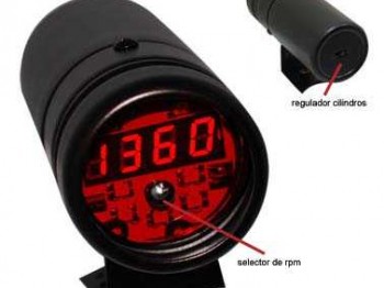 Cuenta rpm con luz de corte