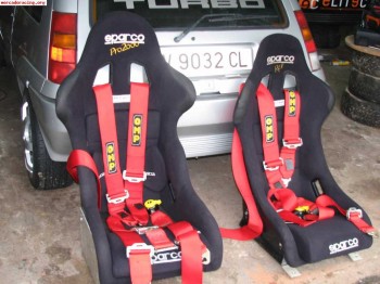 Vendo baquest sparco pro200 y rev negros.