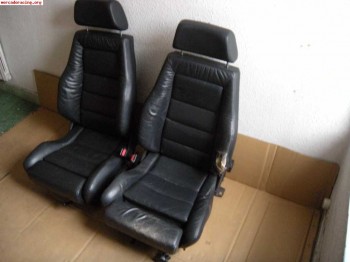 Asientos delanteros recaro ford sierra cosworth en cuero