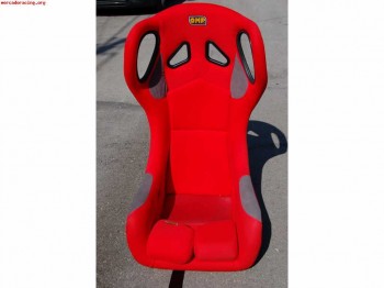 Asiento backet omp hts fibra de vidrio homologado fia hasta 