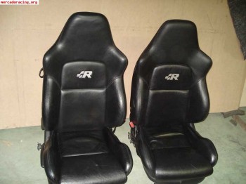 Baquets originales koenig golf 4 r32 piel negra enteros 