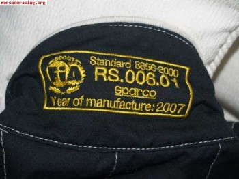 Ignfugo talla 60 sparco color negro