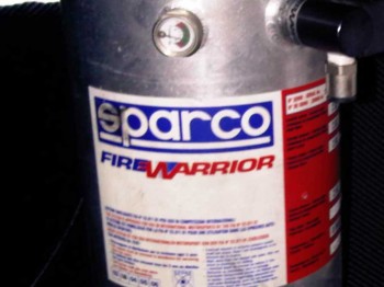 Extintor sistema extinción eléctrica sparco