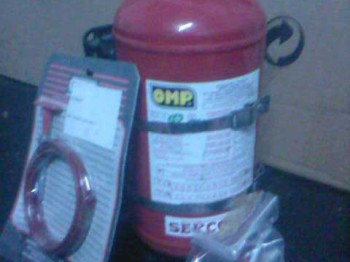 Se vende extintor mecanico omp, tirador y conectores