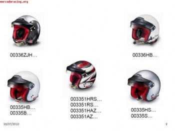Oferta cascos sparco y hans scroth