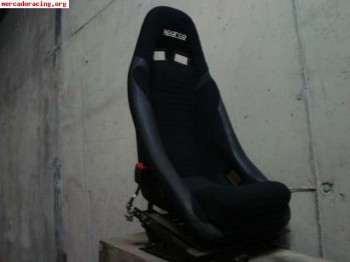 Backet sparco caducado con guias para mercedes 190