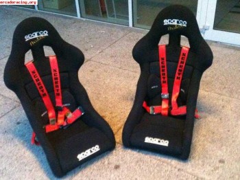 Juego de sparco pro 2000   juego de arneses schroth