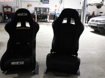 Vendo baquet sparco pro 2000 y semibaquet