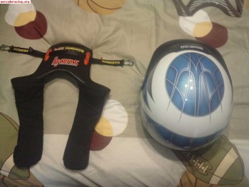 Se vende casco y hans