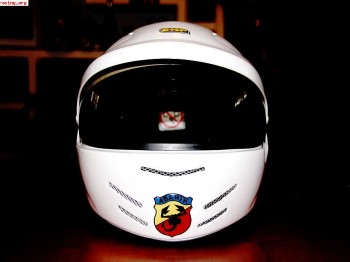 Casco integral homologado y hans carbono