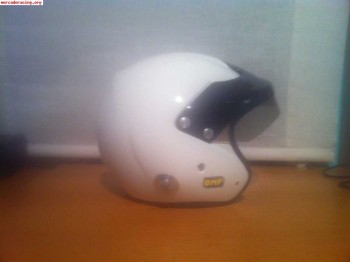 Vendo casco tipo jet y hans de carbono.