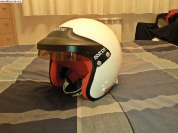 Se vende casco sparco clips hans 260€