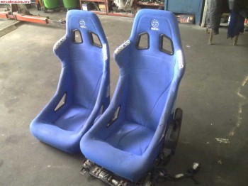 Bacquets sparco azules 