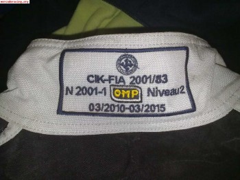 Vendo mono omp de carting impecable 