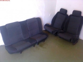 Asientos perfectos clio 16v cuadraditos azules