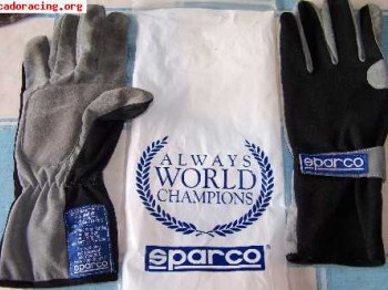 Vendo guantes de karting sparco