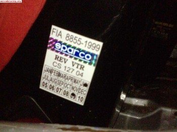 Baquet sparco rev fibra