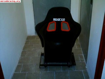Baquet sparco rev, guias, corredera y base saxo o 106