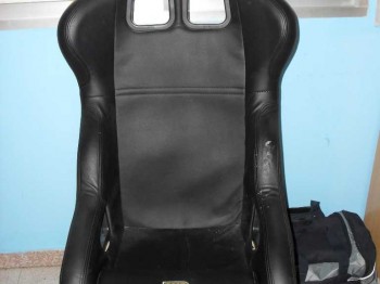 Baket omp homologado hasta 2014 de cuero con guias 150 euros