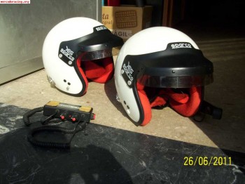 Cascos sparco pro yet y centralita 350€