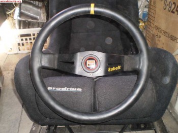 Volante sabelt con piña para clio sport