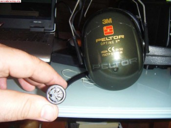 Cascos enlace peltor clavija sparco