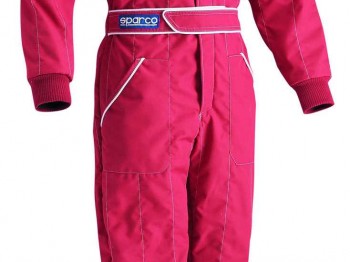 Mono sparco homologado de color rojo