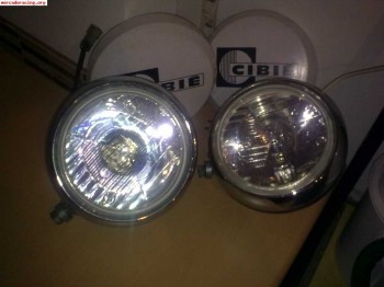 Pareja de faros cibié largo alcance originales