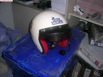 Casco sparco sin pins de hans
