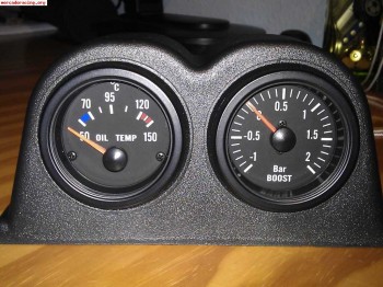 Soportes y relojes de presion de turbo, presion de aceite, v