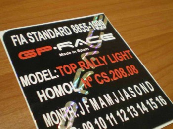 Pegatina decorativa gr.pace holografica