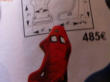 Backets asientos omp wrc nuevos con fijaciones