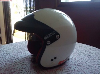 Vendo casco sparco con clips para hans