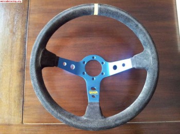 Volante omp corsica azul y negro