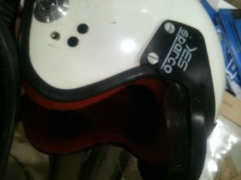 Casco sparco con clips 150€ puesto en casa
