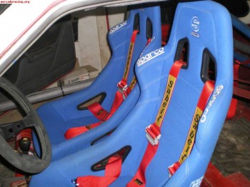 Bacquets sparco sprint y arneses sabelt 6 puntos homologados