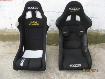 Cambio baquets sparco por material para 205gti