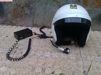 Casco omp con centralita