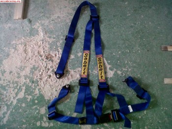 Pareja de cinturones sabelt de 3 puntos mas uno suelto
