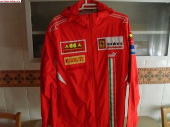 Cazadora del equipo ferrari isolani racing del europeo de mo