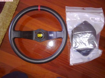 Volante omp y riñoneras baquet