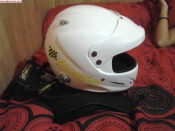 Vendo casco esparco y hans.