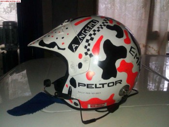 Casco peltor con clips para hans talla s
