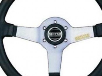 Volante sparco plata desplazado solo 60€!