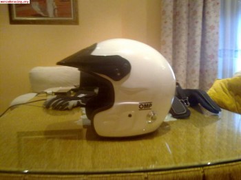 Casco y hans omp 202