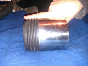 Volante desplazado y piña larga para renault.